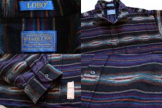 画像3: USA製 PENDLETONペンドルトン LOBO ネイティブ柄 ウールシャツ XL (3)