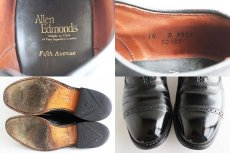 画像3: USA製 Allen Edmondsアレンエドモンズ ストレートチップ レザーシューズ 黒 10D★革靴 (3)
