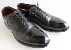 画像1: USA製 Allen Edmondsアレンエドモンズ ストレートチップ レザーシューズ 黒 10D★革靴 (1)