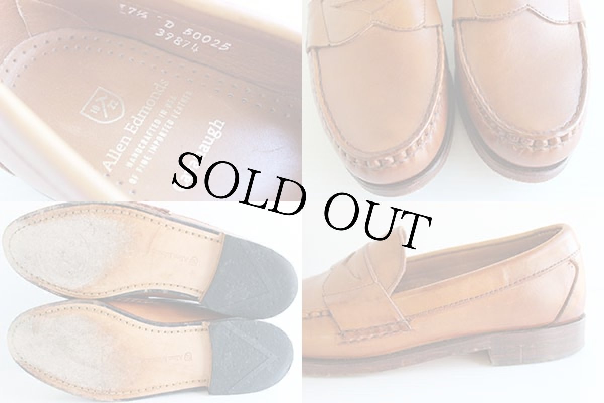 画像3: USA製 Allen Edmondsアレンエドモンズ Cavanaugh ペニーローファー レザーシューズ 7.5D★革靴 (3)