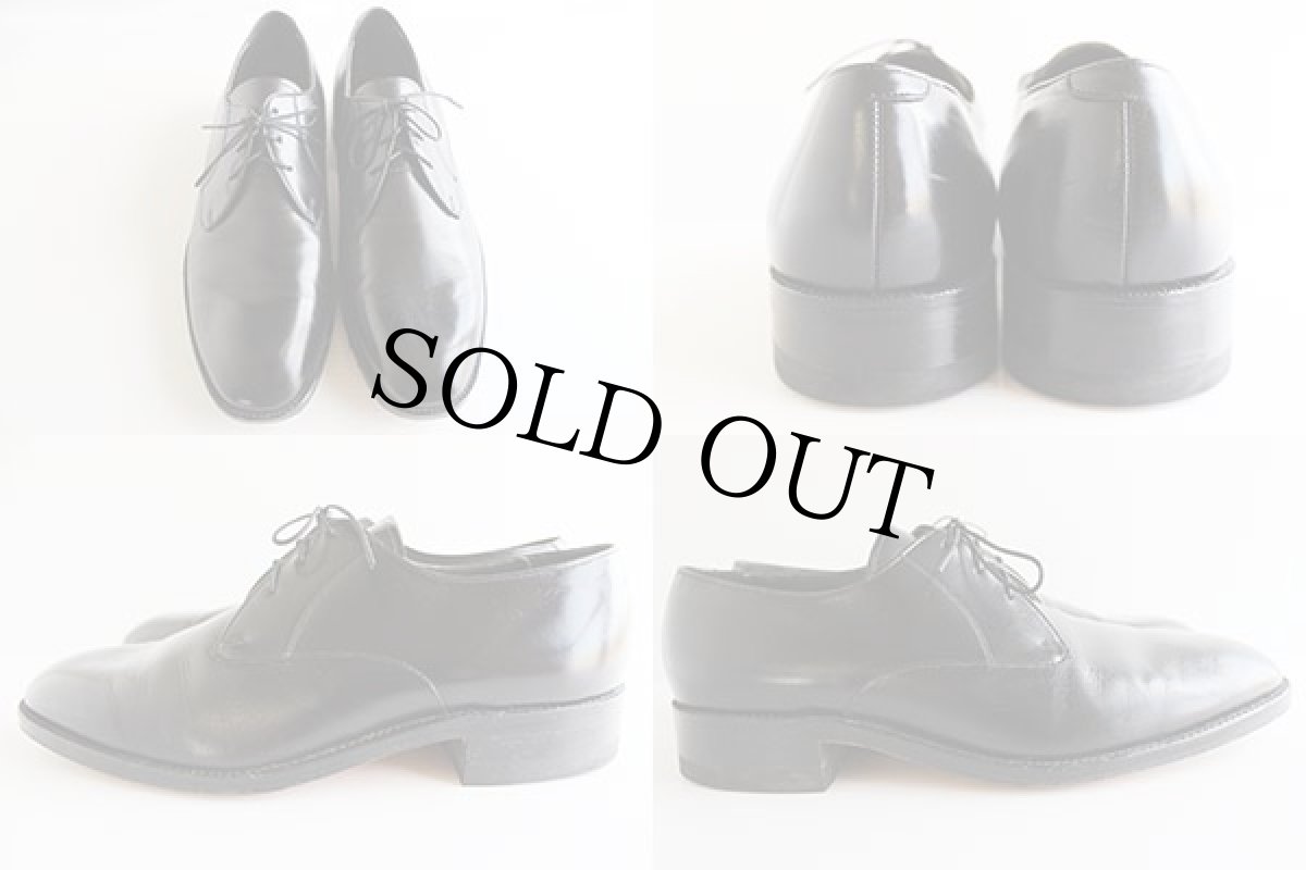 画像2: USA製 Town Squires プレーントゥ レザーシューズ 黒 8.5D★革靴 (2)