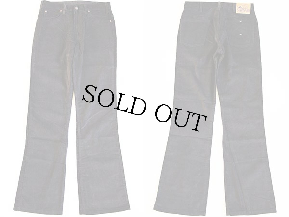 画像2: デッドストック★80s USA製 JCPenney Plain Pockets コーデュロイパンツ 黒 33×34 (2)