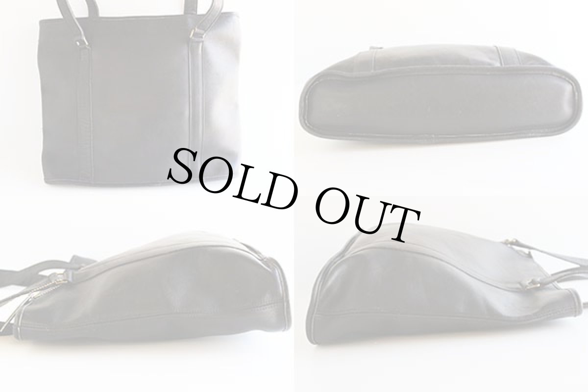 画像2: USA製COACH オールド コーチ レザー トートバッグ 黒★5678 (2)