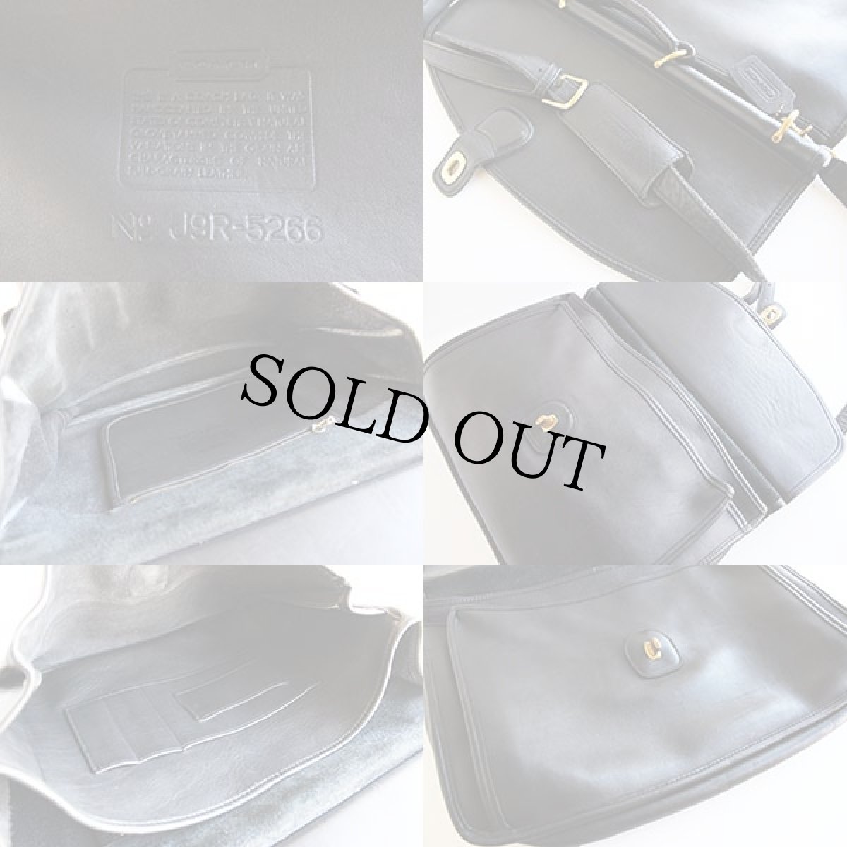 画像3: USA製 COACH オールド コーチ 2WAY レザー ブリーフケース 黒★5266 (3)