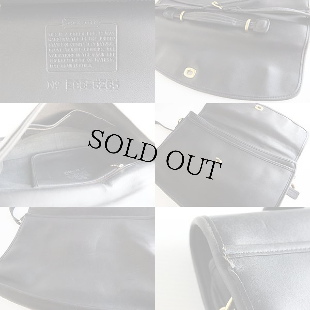 画像3: USA製 COACH オールド コーチ 2WAY レザー ブリーフケース 黒★5265 (3)