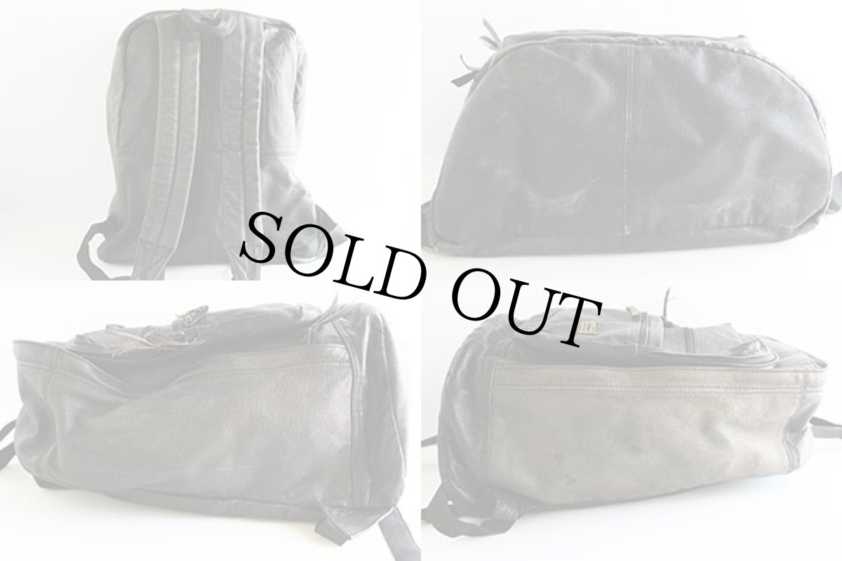 画像2: 80s EddieBauerエディーバウアー オールレザー リュックサック (2)