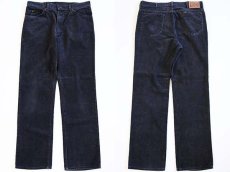 画像1: 90s USA製 Leeリー 200 コーデュロイパンツ 黒 w36 L32 (1)