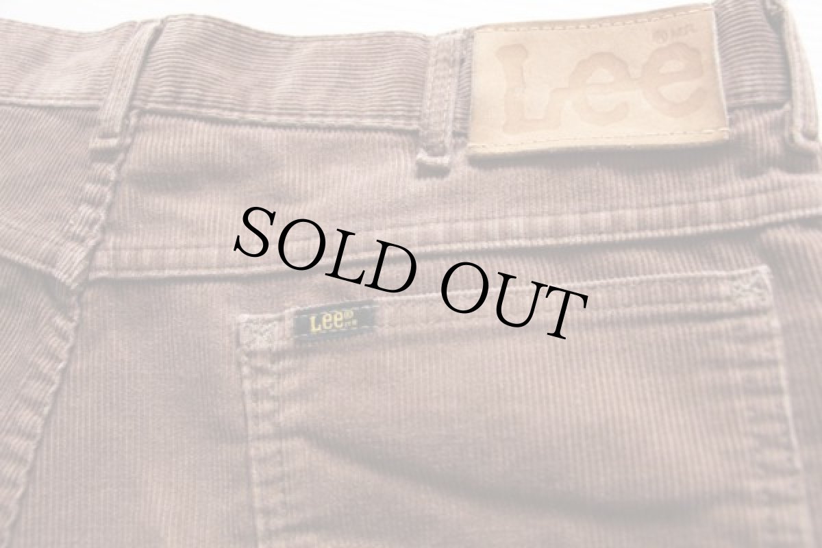 画像2: 90s USA製 Leeリー 200 コーデュロイパンツ 茶 w36 L32 (2)