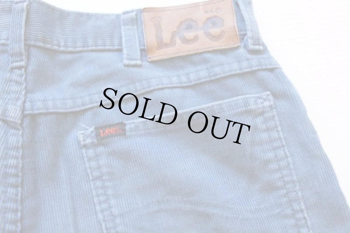 画像2: 90s USA製 Leeリー 200 コーデュロイパンツ ブルー w33 L32 (2)