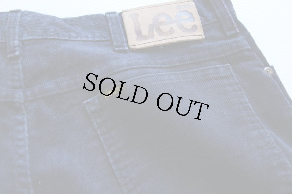 画像2: 90s USA製 Leeリー 202 コーデュロイパンツ 紺 w36 L30 (2)