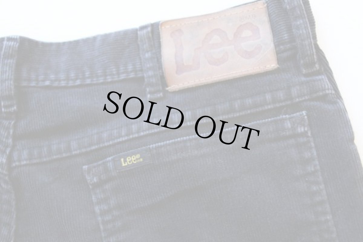 画像2: 90s USA製 Leeリー 200 コーデュロイパンツ 黒 w36 L32 (2)