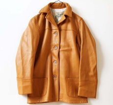 画像1: Mid Western ディアスキン レザージャケット 36 (1)