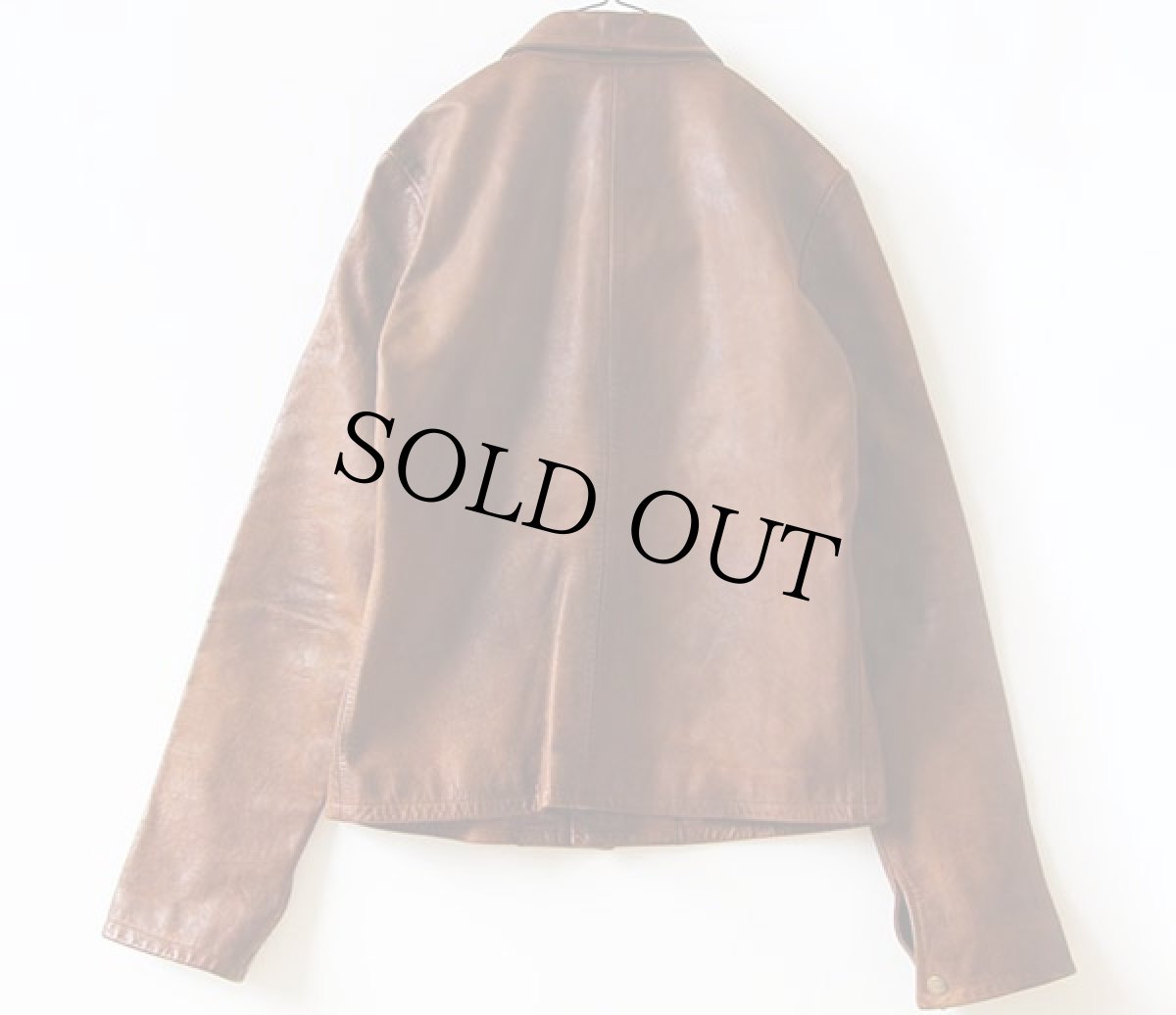 画像2: RALPH LAUREN SPORT ラルフローレン レザージャケット 茶 M (2)