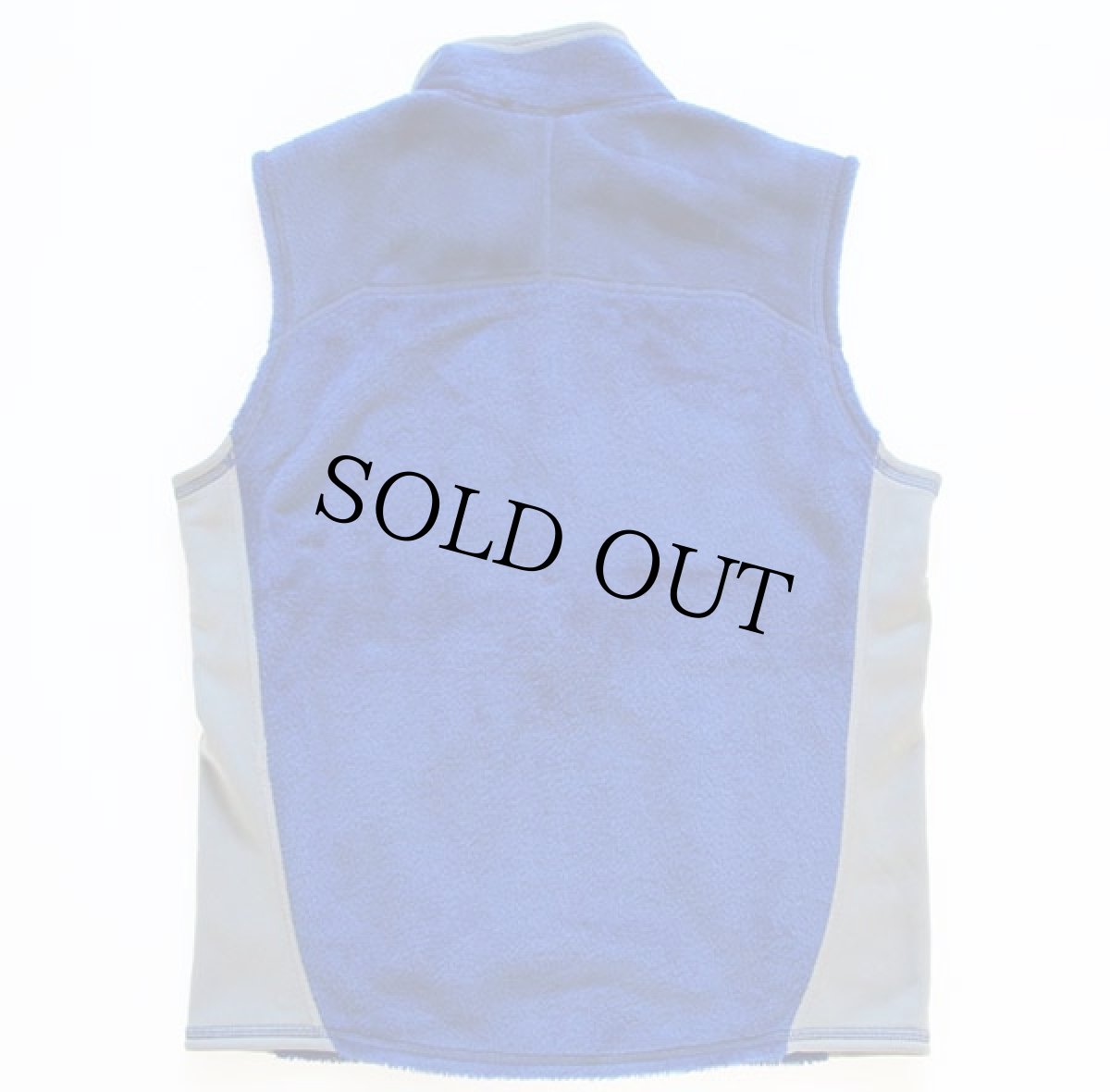 画像2: 00s patagoniaパタゴニア R2 POLARTEC フリースベスト 青×グレー S (2)