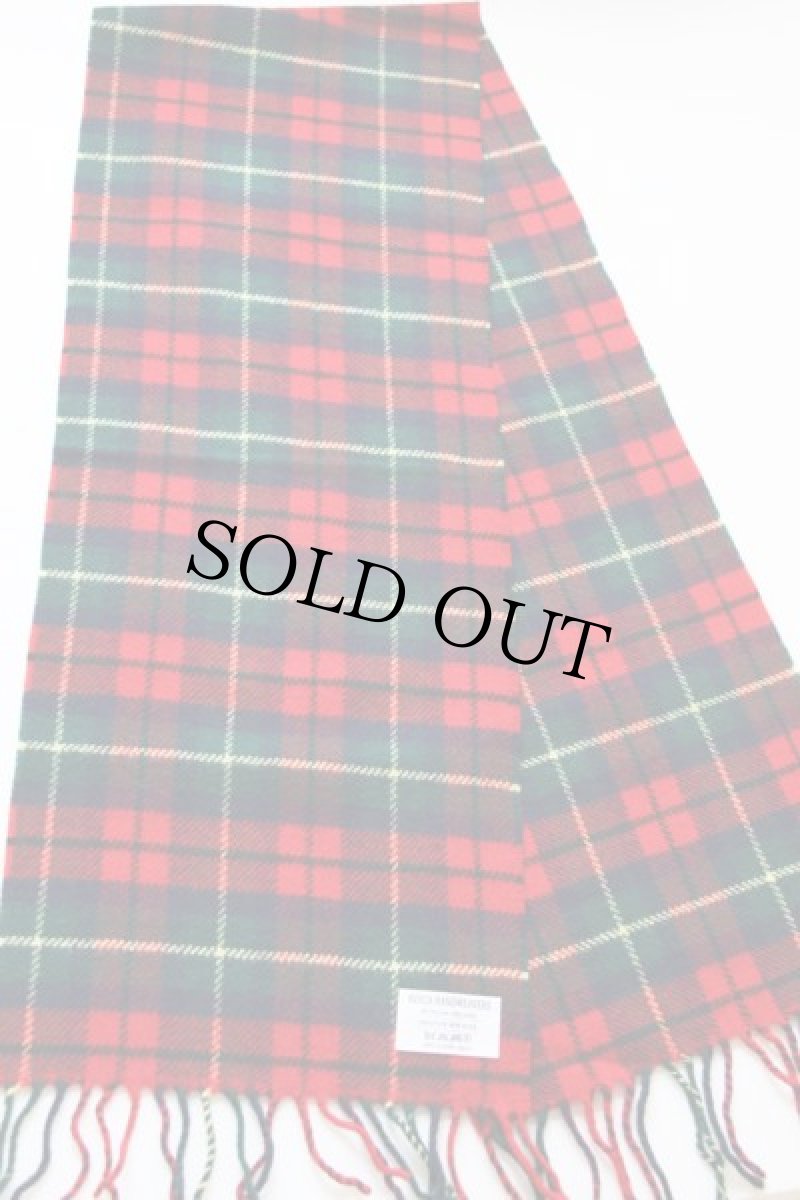 画像2: アイルランド製 AVOCA タータンチェック ウール マフラー (2)