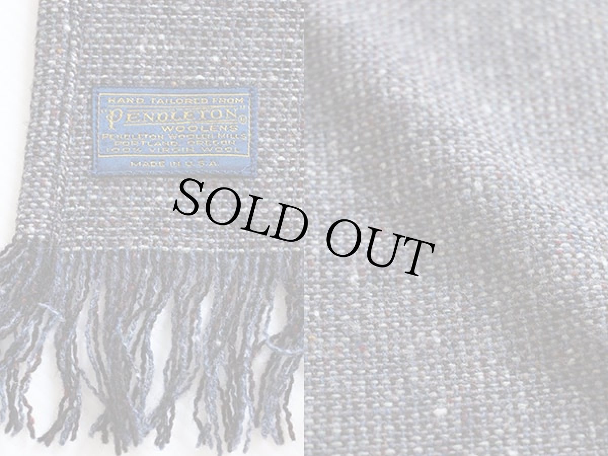 画像3: USA製 PENDLETONペンドルトン ネップ入り ウール マフラー (3)