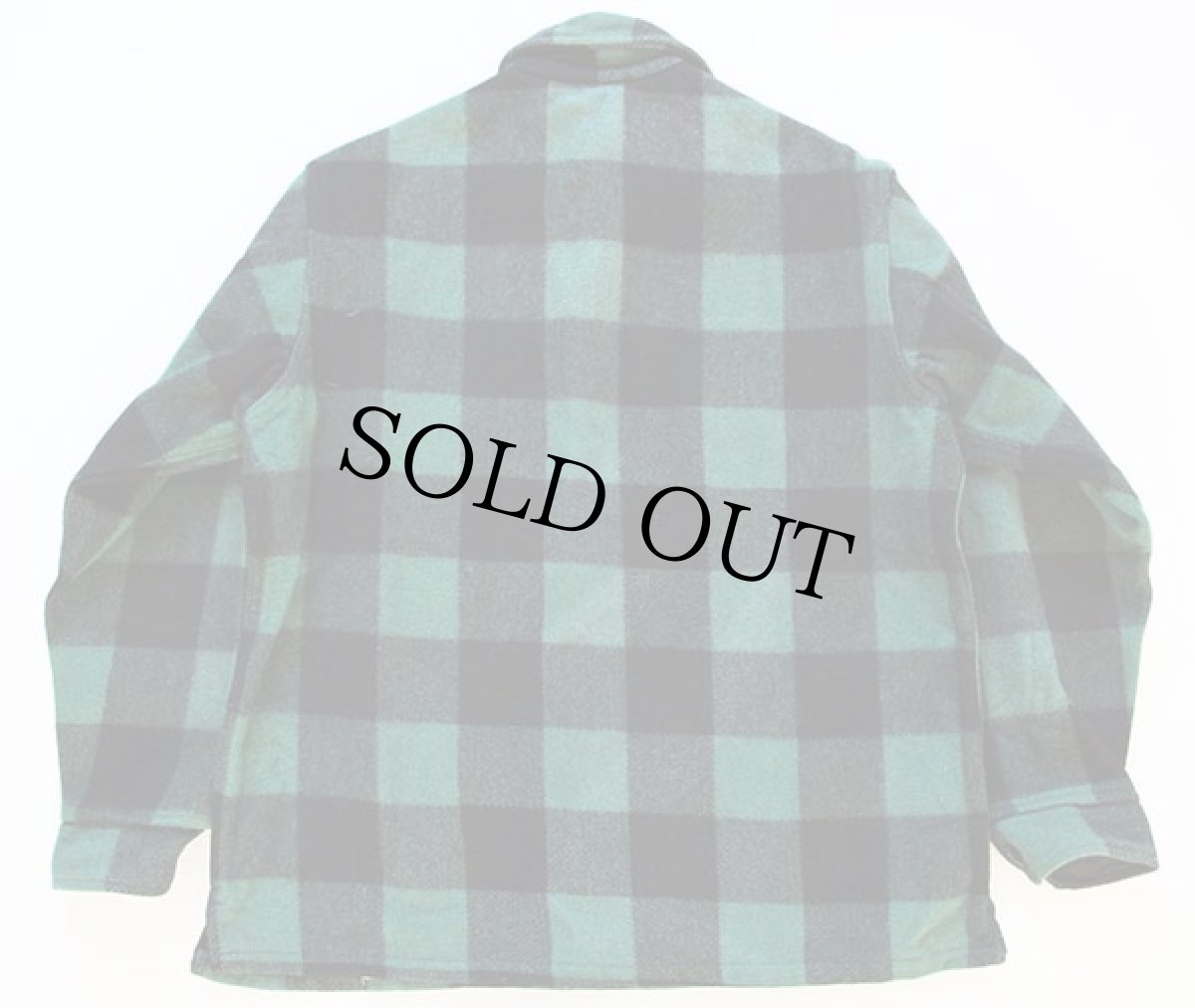 画像2: 60s MONTGOMERY WARD BRENT チェック ウール シャツジャケット 緑×黒 (2)