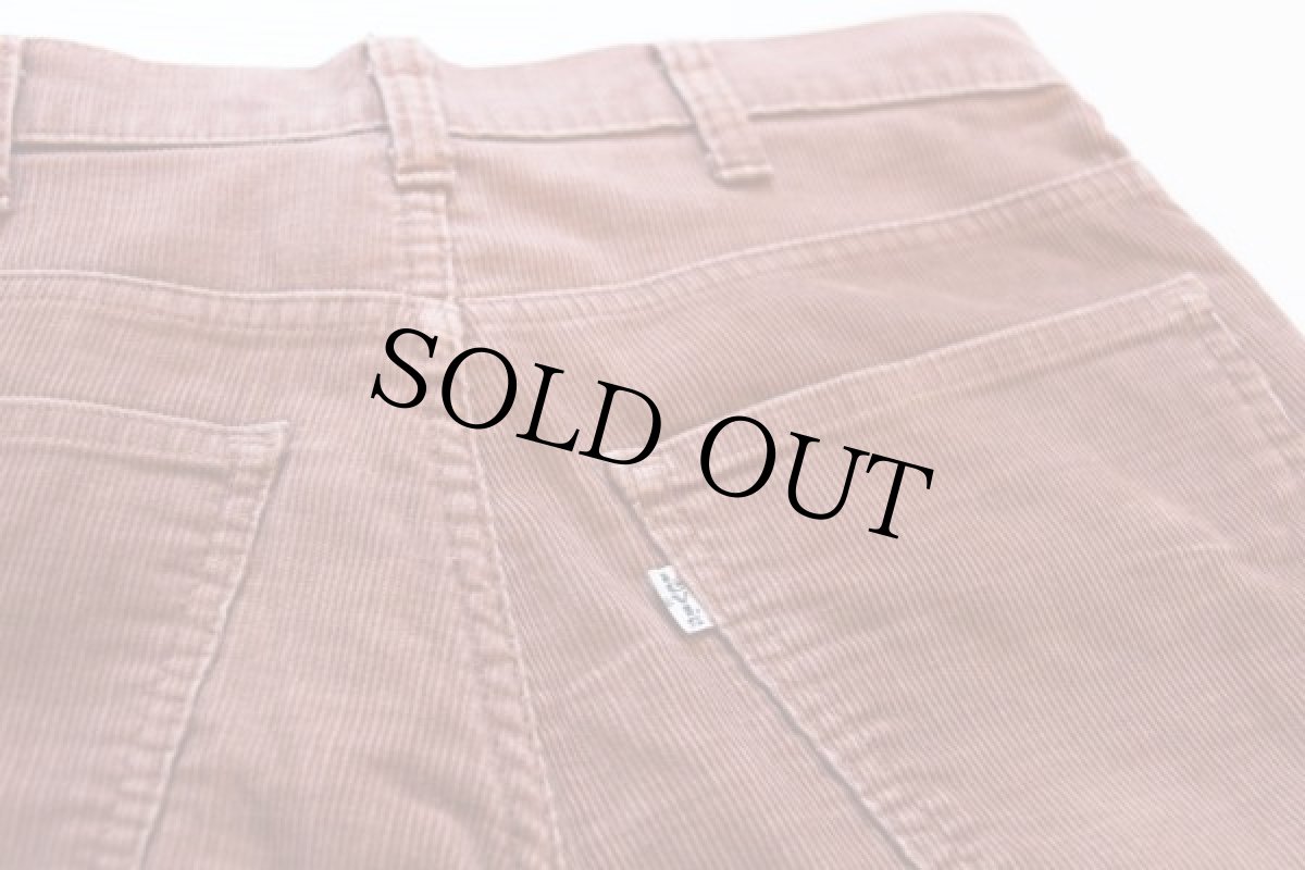 画像2: 80s Levi'sリーバイス 519 コーデュロイパンツ 赤茶 w30 L30 (2)