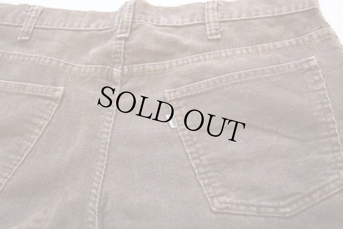 画像2: 80s Levi'sリーバイス 519 コーデュロイパンツ 茶 w36 L30 (2)