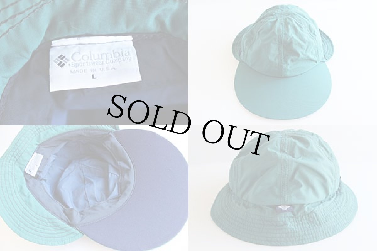 画像3: 90s USA製 Columbiaコロンビア ナイロンキャップ 緑 L (3)