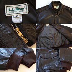 画像3: 80s USA製 L.L.Bean A-2タイプ フライト レザージャケット 46 (3)