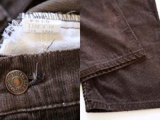 画像3: 80s Levi'sリーバイス 519 コーデュロイパンツ 焦げ茶 w36 L34 (3)