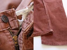 画像3: 80s Levi'sリーバイス 519 コーデュロイパンツ 赤茶 w30 L30 (3)