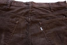 画像2: 80s Levi'sリーバイス 519 コーデュロイパンツ 焦げ茶 w36 L34 (2)