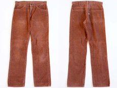 画像1: 80s Levi'sリーバイス 519 コーデュロイパンツ 赤茶 w30 L30 (1)