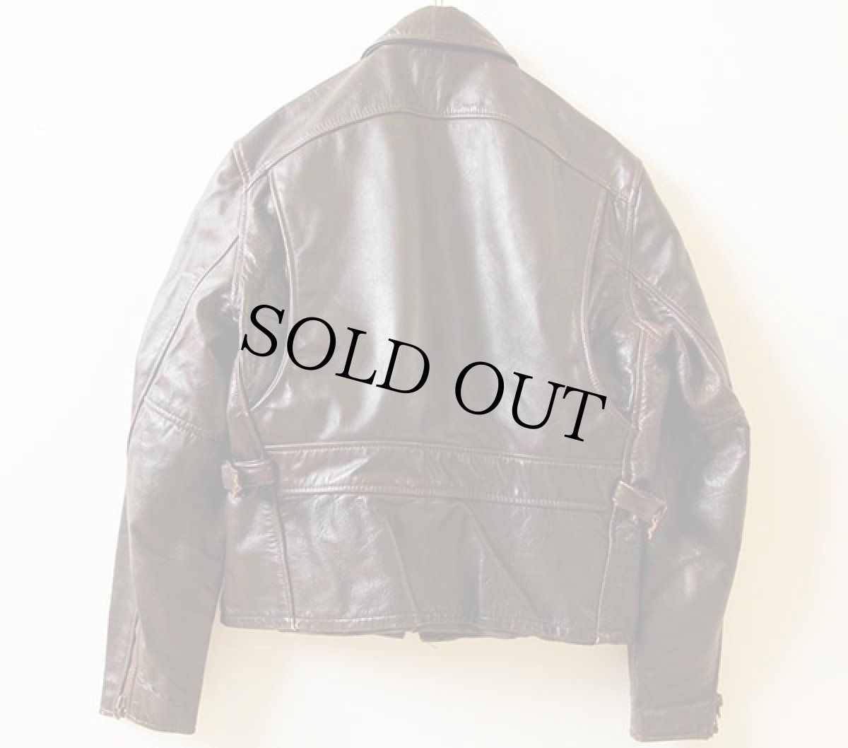 画像2: 70s USA製 シングルライダース レザージャケット 焦げ茶 42 (2)