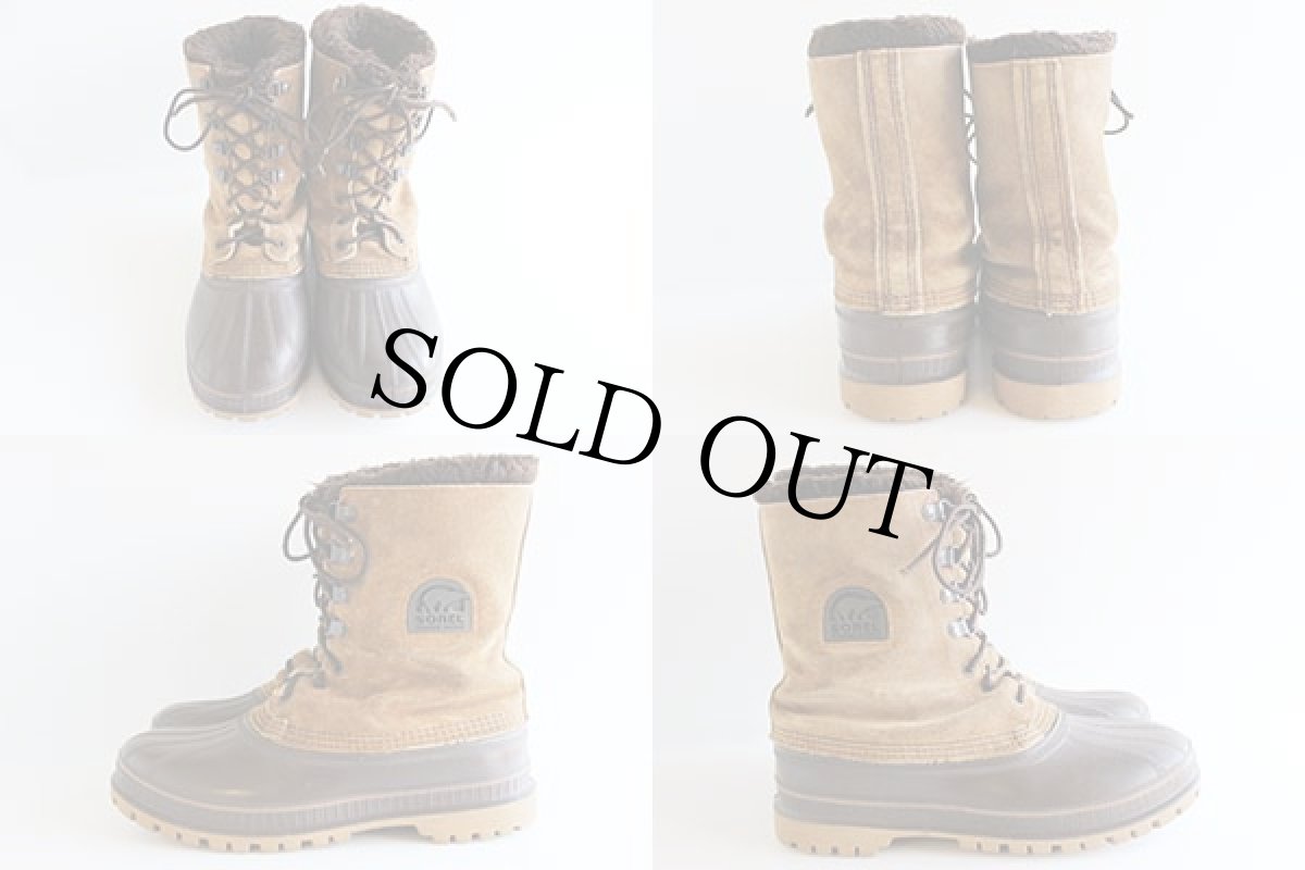 画像2: USA製 SORELソレル スエード スノーブーツ 茶 8★ウィンター (2)