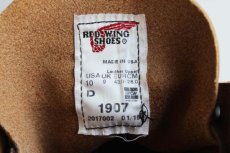 画像6: デッドストック★USA製 REDWINGレッドウイング 1907 アイリッシュセッター ブーツ 茶 10D (6)