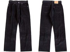 画像1: 90s Levi'sリーバイス 505 コーデュロイパンツ 黒 w32 L32 (1)