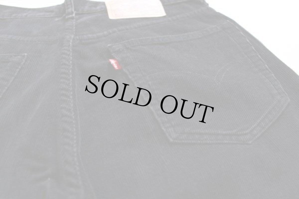 画像2: 90s Levi'sリーバイス 505 コーデュロイパンツ 黒 w32 L32 (2)