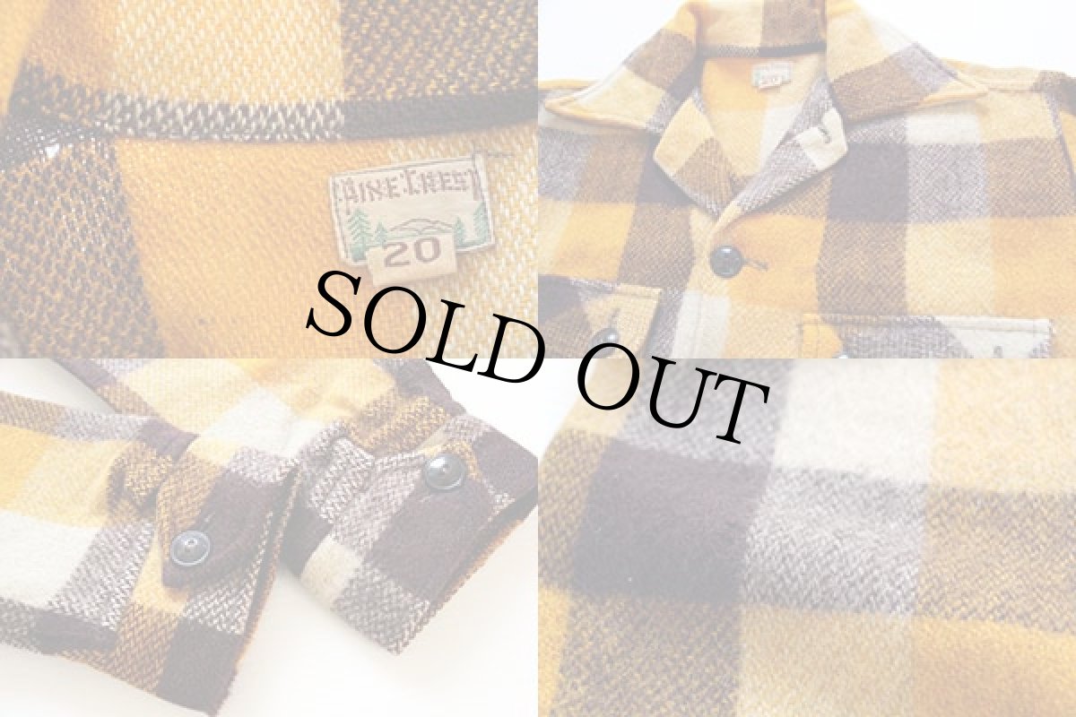 画像3: 50s PINE CREST チェック ウール シャツジャケット 20 (3)