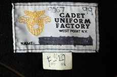 画像4: 90s CADET UNIFORM FACTORY WEST POINT USMA ウール カデットコート 黒 40 R (4)