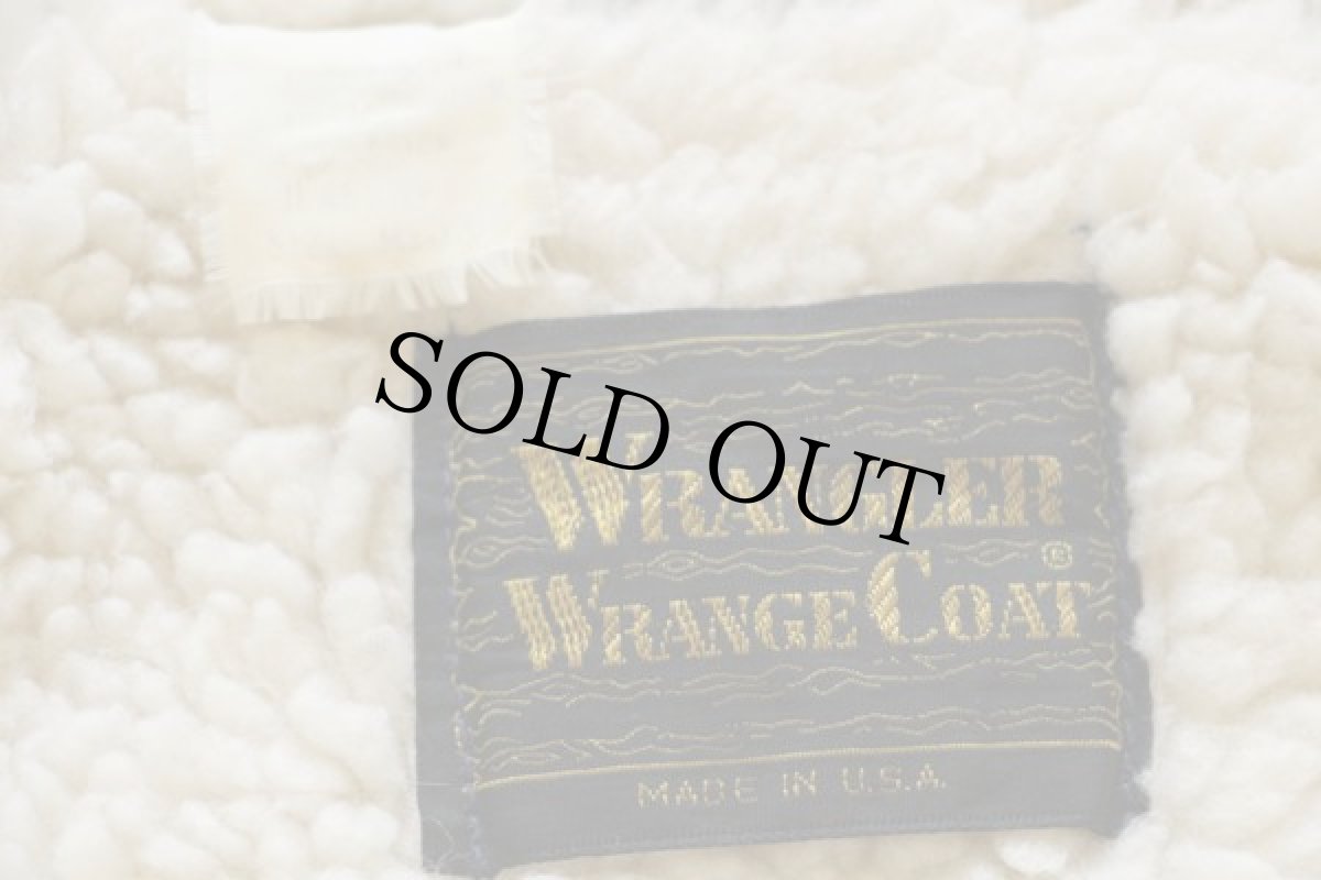 画像3: 80s USA製 Wranglerラングラー ボアライナー デニム ランチコート M (3)