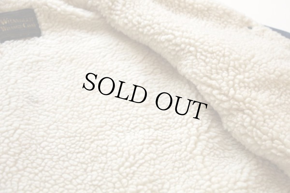 画像5: 80s USA製 Wranglerラングラー ボアライナー デニム ランチコート M (5)