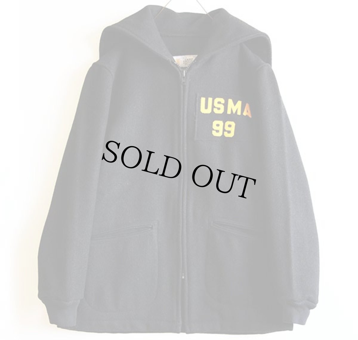 画像1: 90s CADET UNIFORM FACTORY WEST POINT USMA ウール カデットコート 黒 40 R★U.S.ARMY (1)