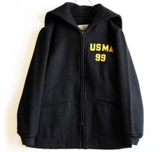画像1: 90s CADET UNIFORM FACTORY WEST POINT USMA ウール カデットコート 黒 40 R★U.S.ARMY (1)
