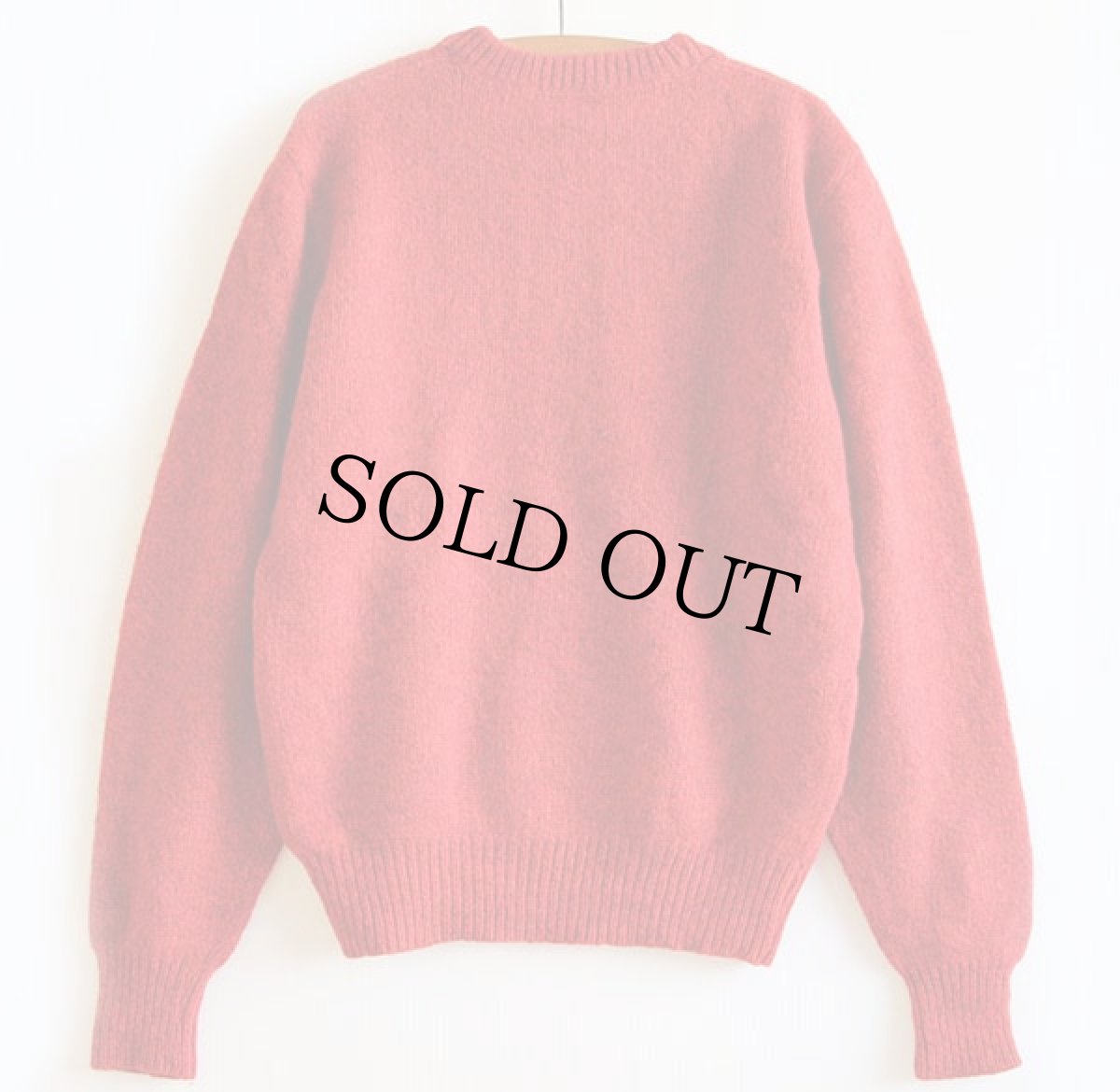 画像2: 80s L.L.Bean 無地 ウールニット セーター 赤 (2)