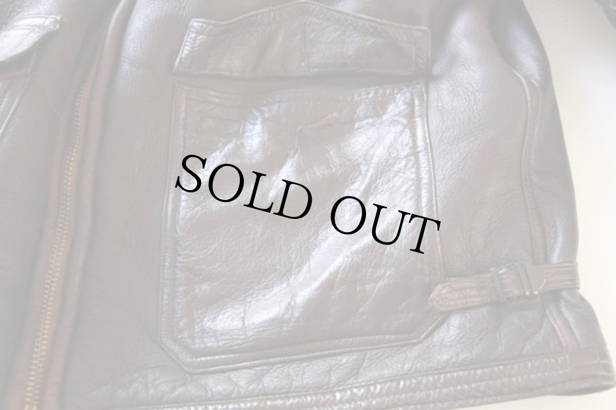 画像6: WILLIS AND GEIGER M445 ムートン フライトジャケット焦げ茶42 (6)