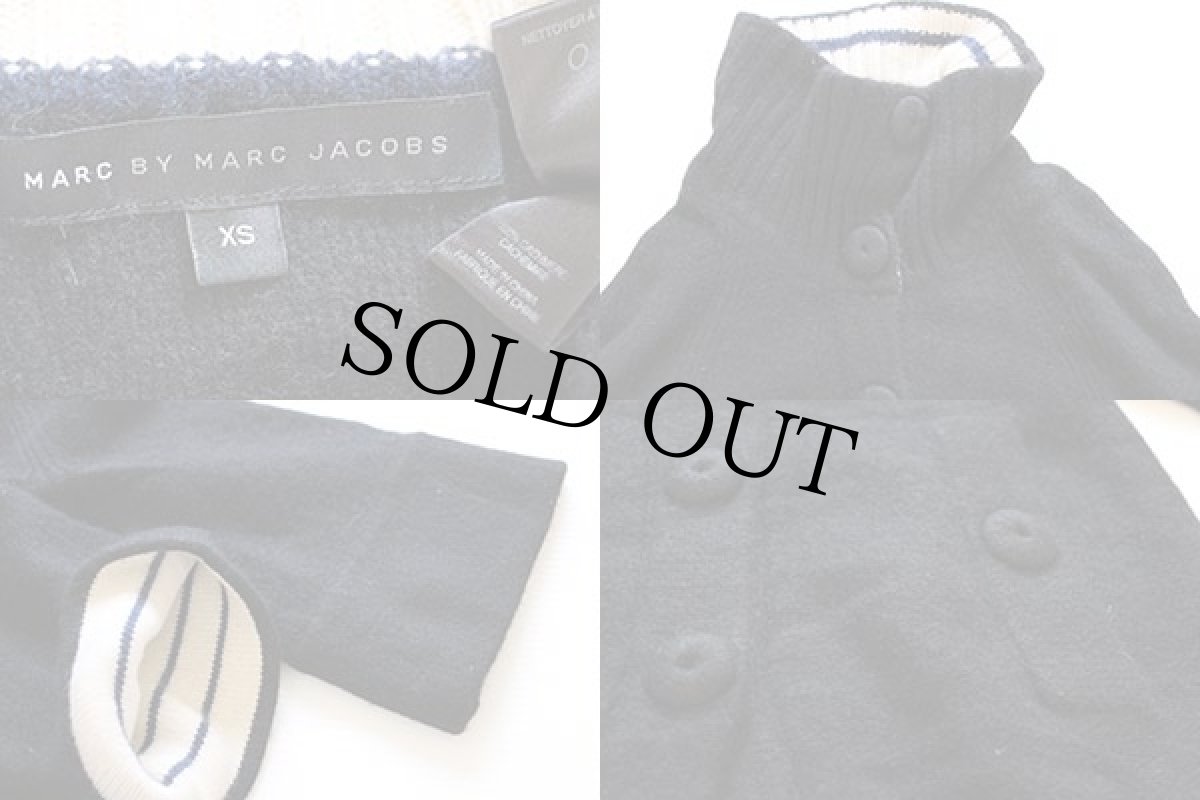 画像3: MARC JACOBS タートルネック カシミヤ ニットジャケット 黒 XS (3)