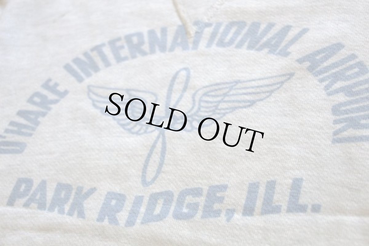 画像3: 40s USAAF 染み込みプリント 前V コットン スウェット (3)