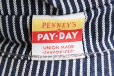 画像3: デッドストック★50s USA製 PENNEY'S PAYDAY ヒッコリー ワークキャップ 7 (3)