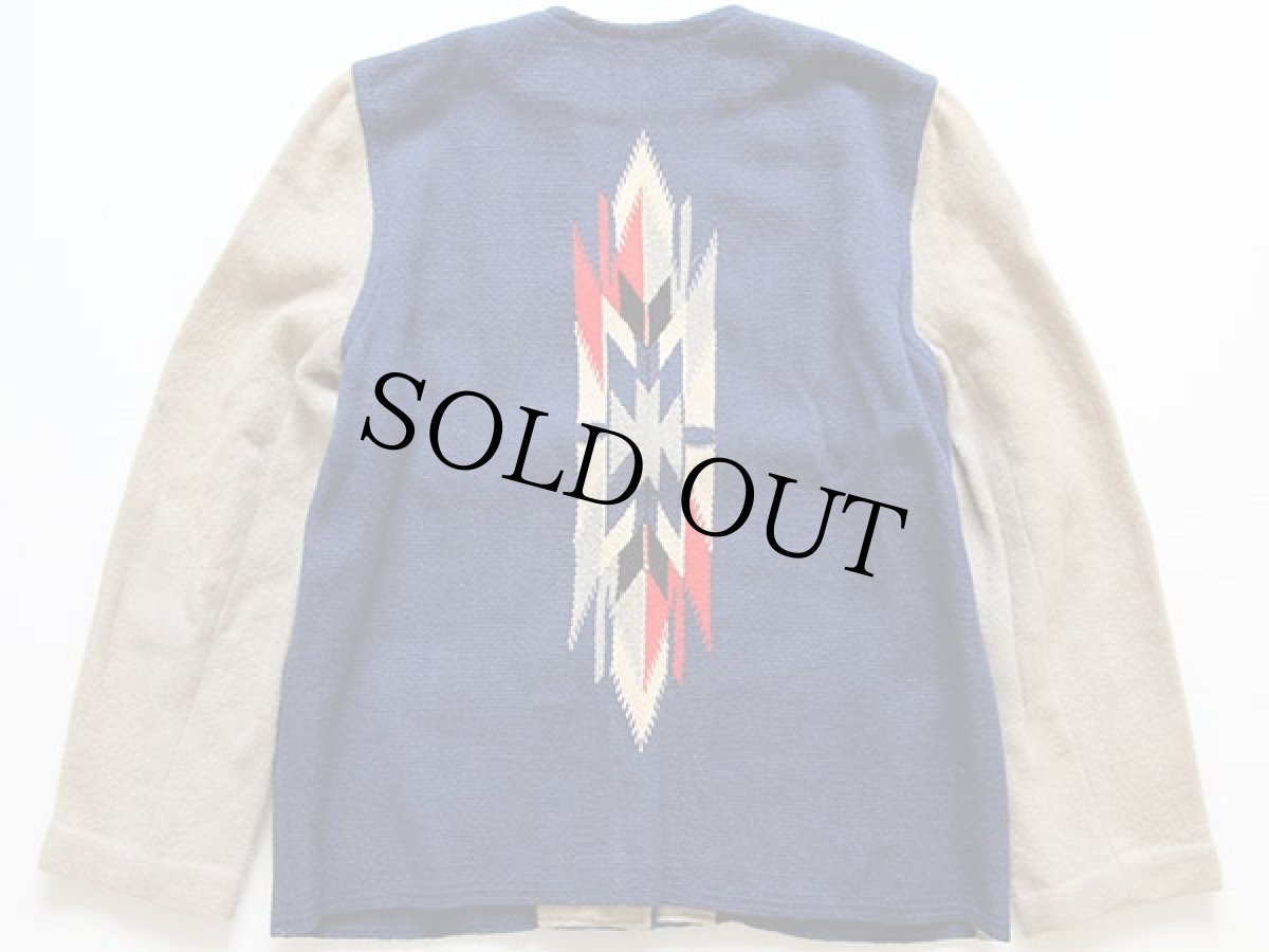 画像2: 40s Ganscraft ネイティブ柄 コンチョボタン ノーカラー チマヨ ラグ ジャケット 16 (2)