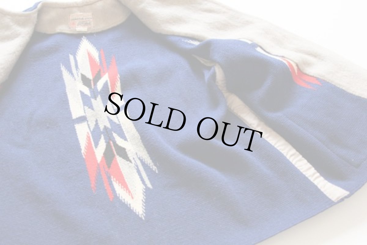 画像6: 40s Ganscraft ネイティブ柄 コンチョボタン ノーカラー チマヨ ラグ ジャケット 16 (6)