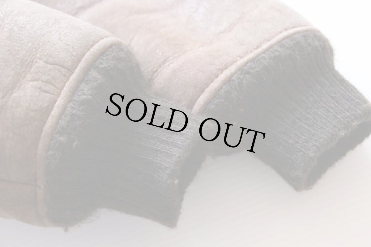 画像8: 80s USA製 AVIREXアヴィレックス B-6 ムートン フライトジャケット 茶 38 (8)