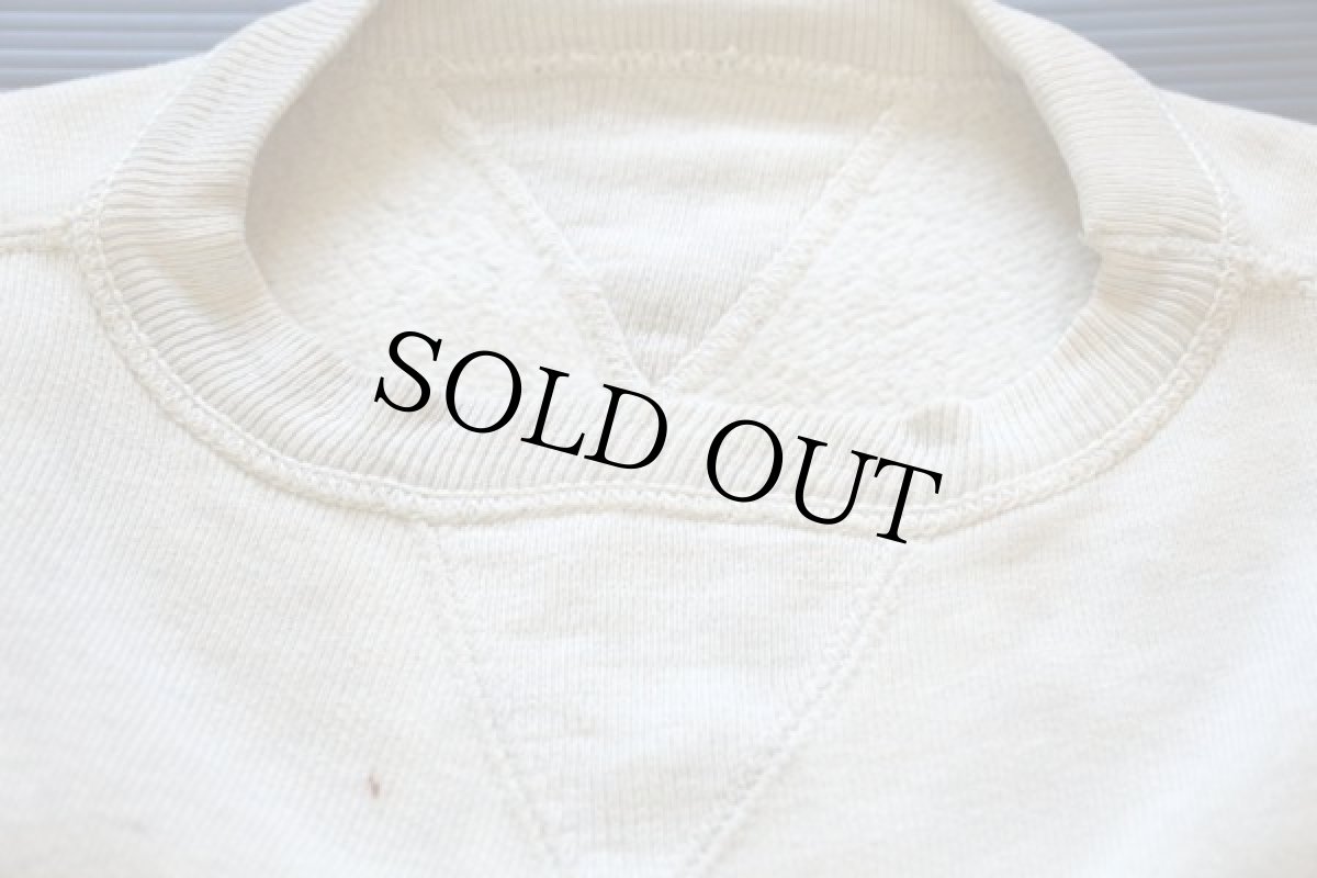 画像4: 40s UNKNOWN ステンシル はめ込み 両V コットン スウェット★囚人 (4)