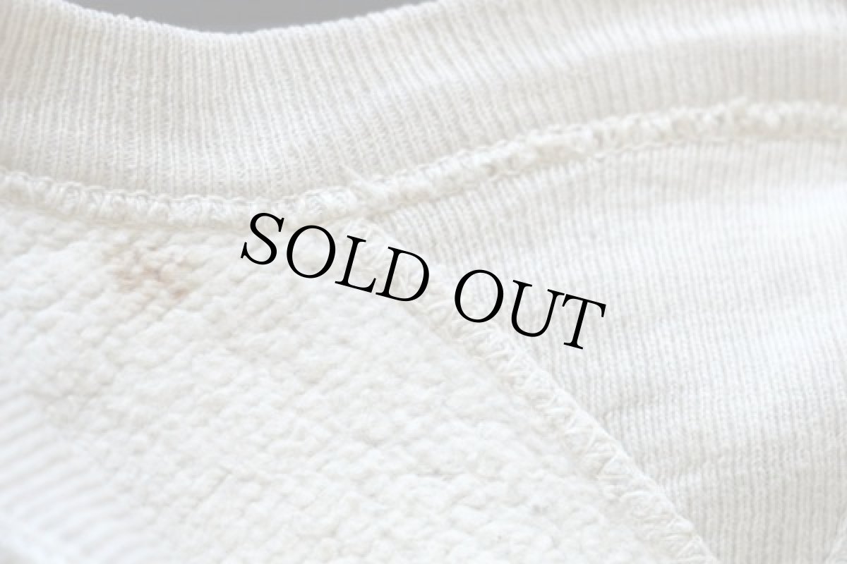 画像5: 40s UNKNOWN ステンシル はめ込み 両V コットン スウェット★囚人 (5)